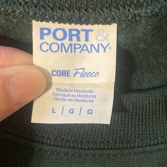 McMenamins Christmas Sweater Pullover Cats Reindeers Green and Red Large Unisex - Picture 3 of 5